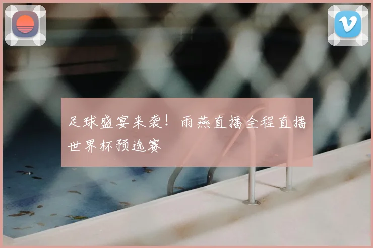 足球盛宴来袭！雨燕直播全程直播世界杯预选赛